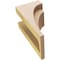 Ekena Millwork 6"W x 6"D x 12"H Wide Rivera Rough Cedar Woodgrain TimberThane Corbel, Primed Tan CORUR06X06X12RIVRCPR - alternate 2